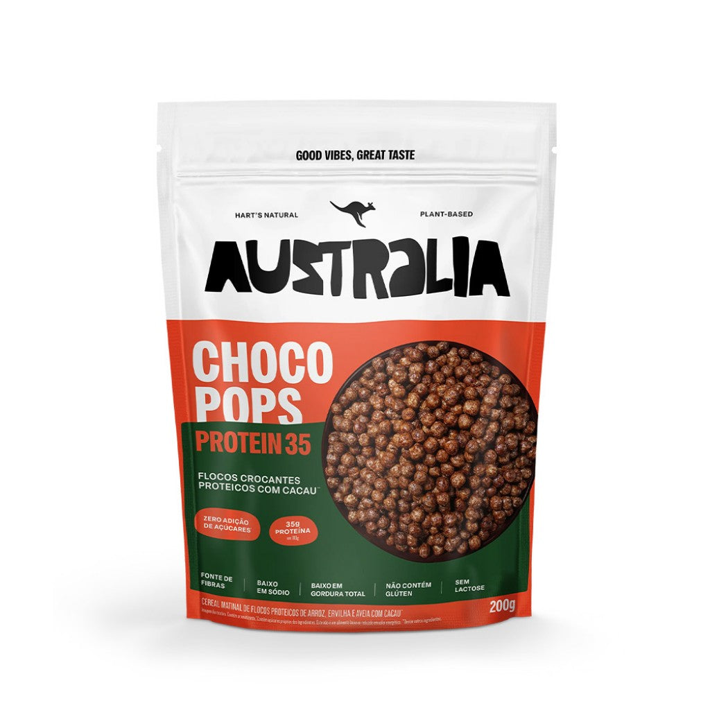 Cereal Matinal Chocopops Australia Zero Açúcar 200g Harts Natural
