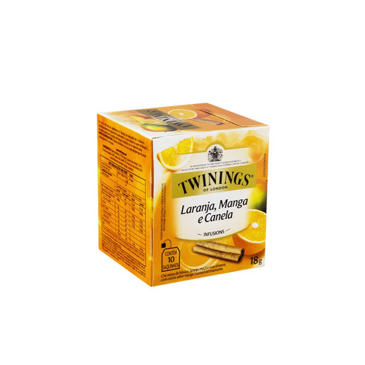 Chá Laranja, Manga e Canela com 10 Sachês 18g Twinings