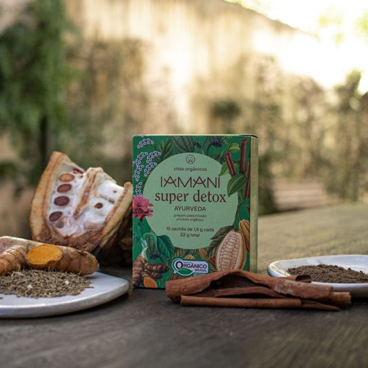Chá Orgânico Super Detox Ayurveda 22g Iamani