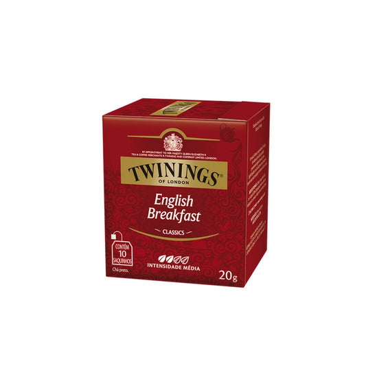 Chá Preto English Breakfast com 10 Sachês 20g Twinings