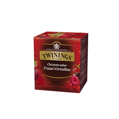 Chá Preto Sabor Frutas Vermelhas com 10 Sachês 20g Twinings