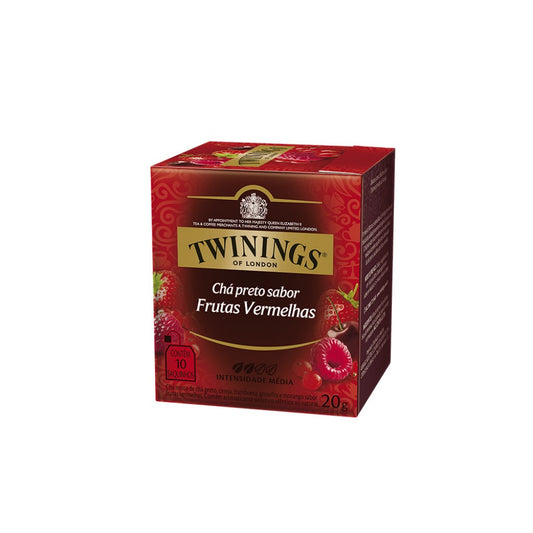 Chá Preto Sabor Frutas Vermelhas com 10 Sachês 20g Twinings