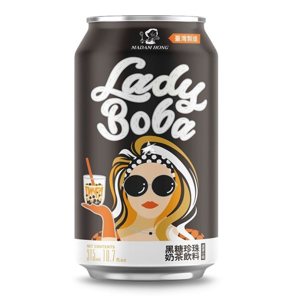 Chá Preto com Leite e Sagu Bubble Tea 320ml Madam Hong
