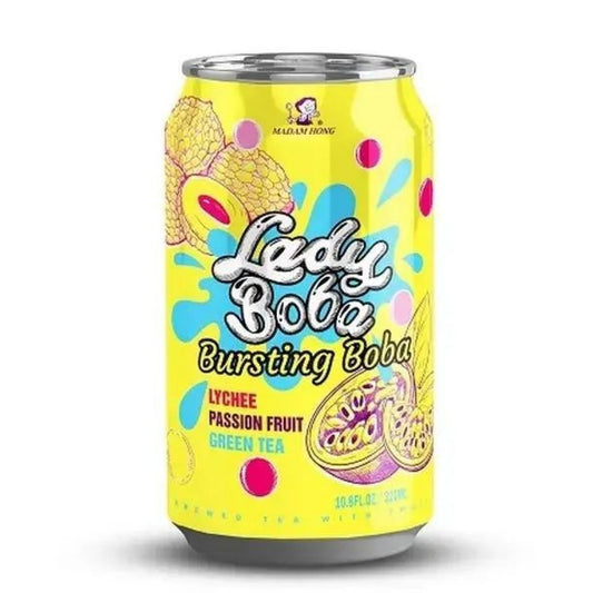 Cha Sabor Maracuja e Lichia Bubble Tea 320ml Madam Hong
