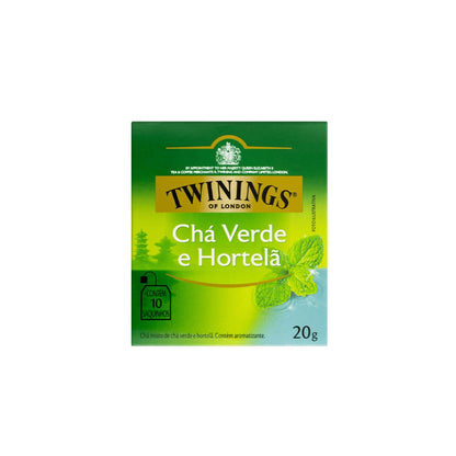 Chá Verde e Hortelã com 10 Sachês 20g Twinings