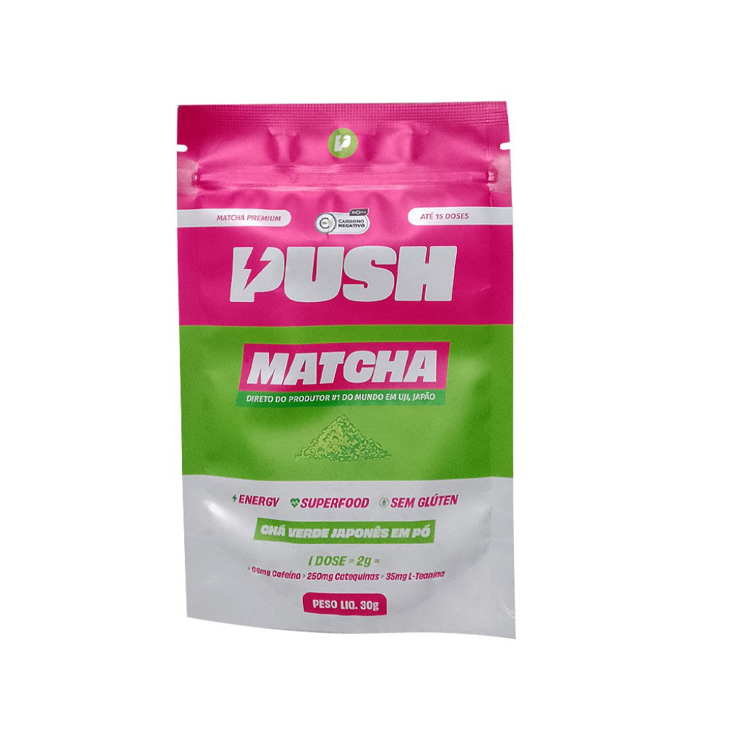 Matcha Japonês em Pó 30g  PUSH