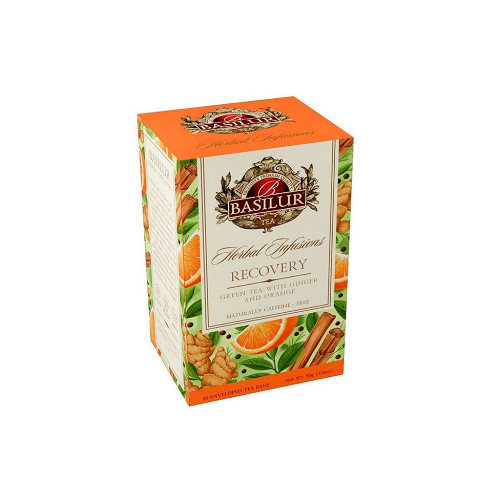 Chá Verde com Gengibre e Laranja Recovery 30g Basilur