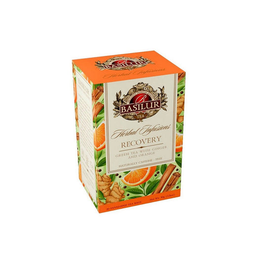 Chá Verde com Gengibre e Laranja Recovery 30g Basilur