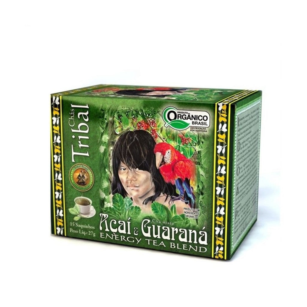 Chá de Açaí e Guaraná 15 Sachês 27g Tribal Brasil