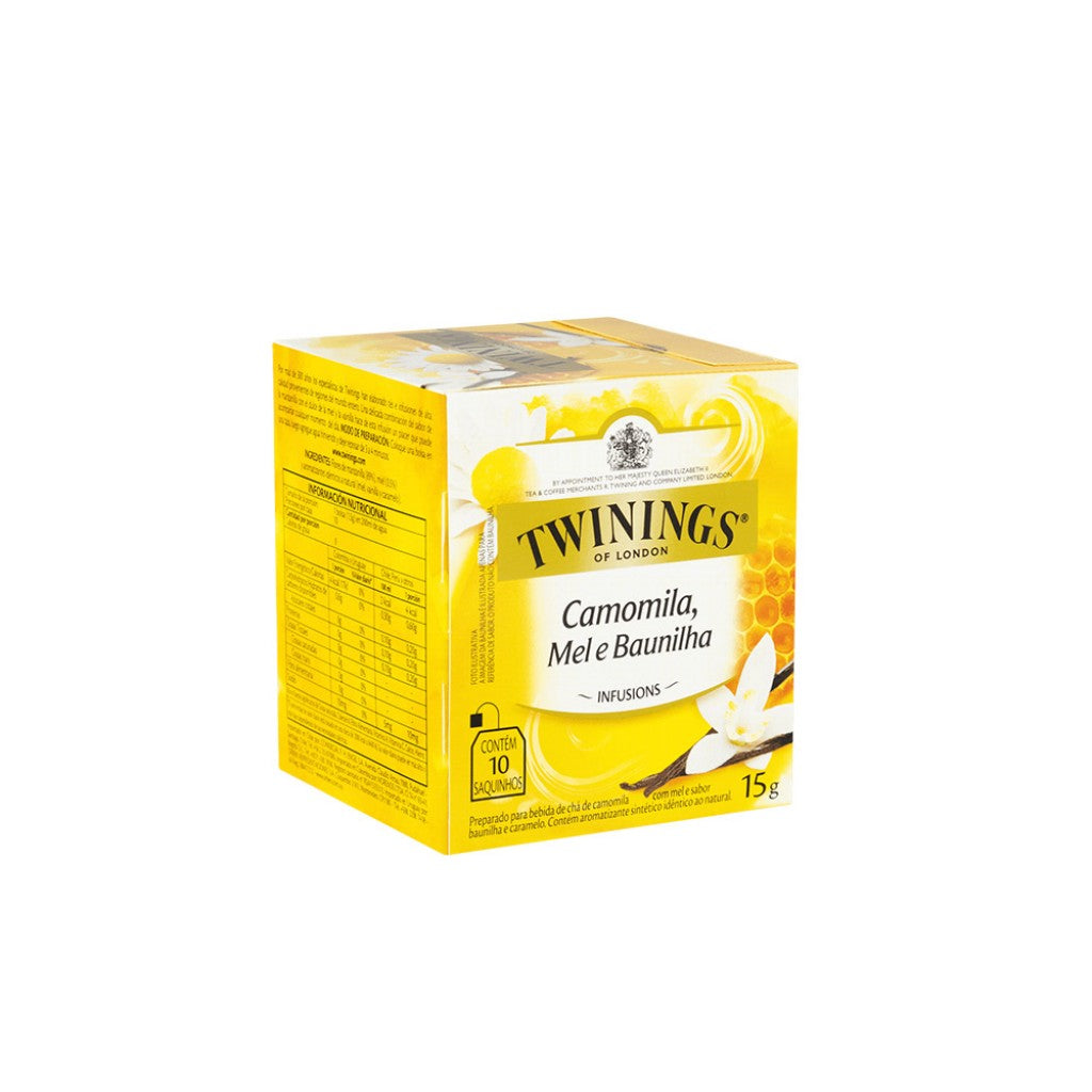 Chá de Camomila Mel e Baunilha com 10 Sachês 15g Twinings