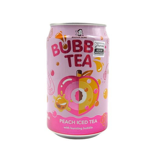 Chá de Pêssego Peach Iced Bubble Tea 320ml Madam Hong