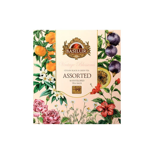 Chás Preto e Verde Sortidos Vintage Blossoms 60g Basilur