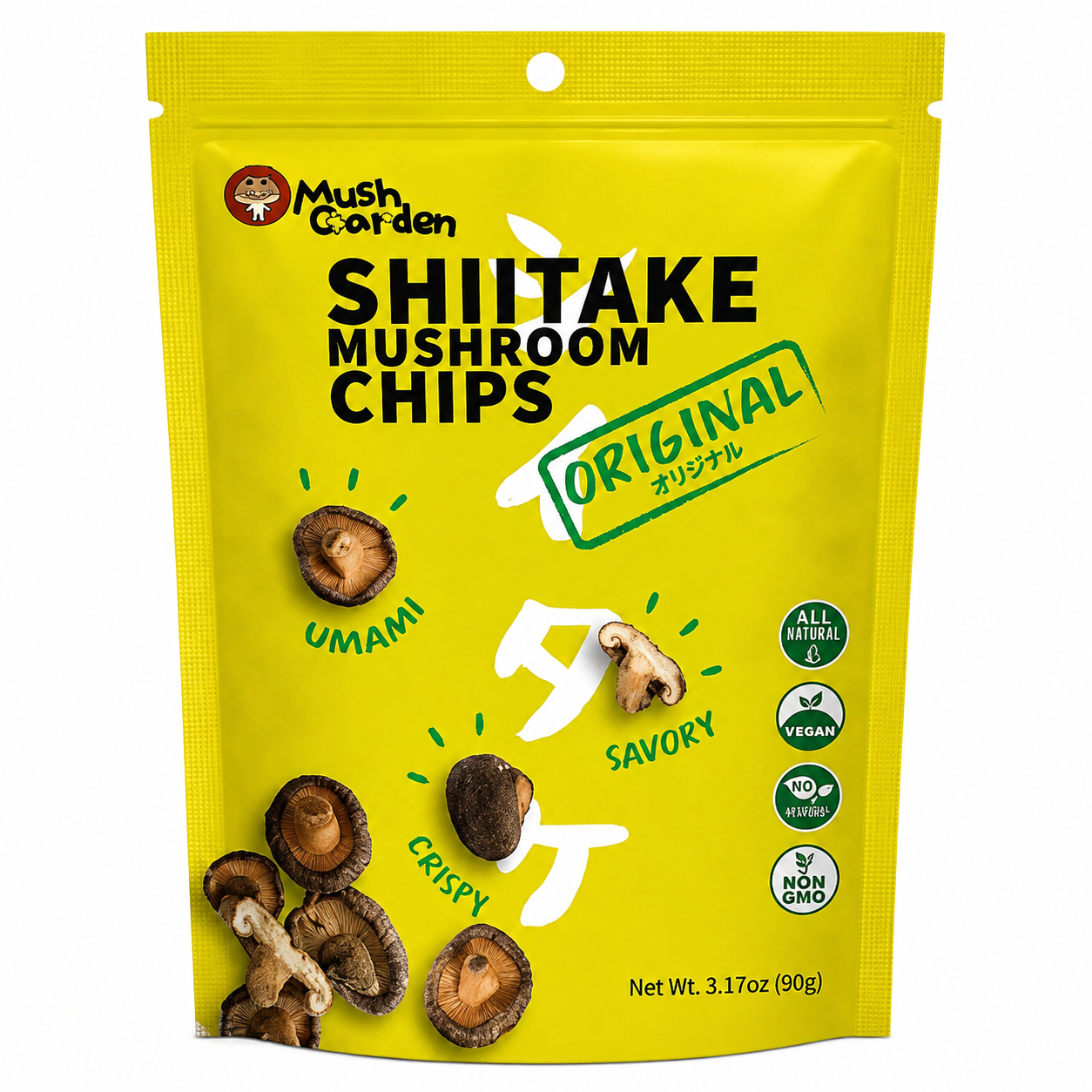 Salgadinho Chips de Shitake Sabor Original 90g - Mush Garden