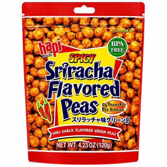 Salgadinho Ervilha Sabor Sriracha 120g - Hapi Snacks