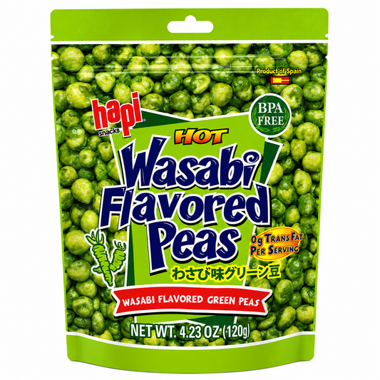 Salgadinho de Ervilha Sabor Wasabi 120g - Hapi Snacks
