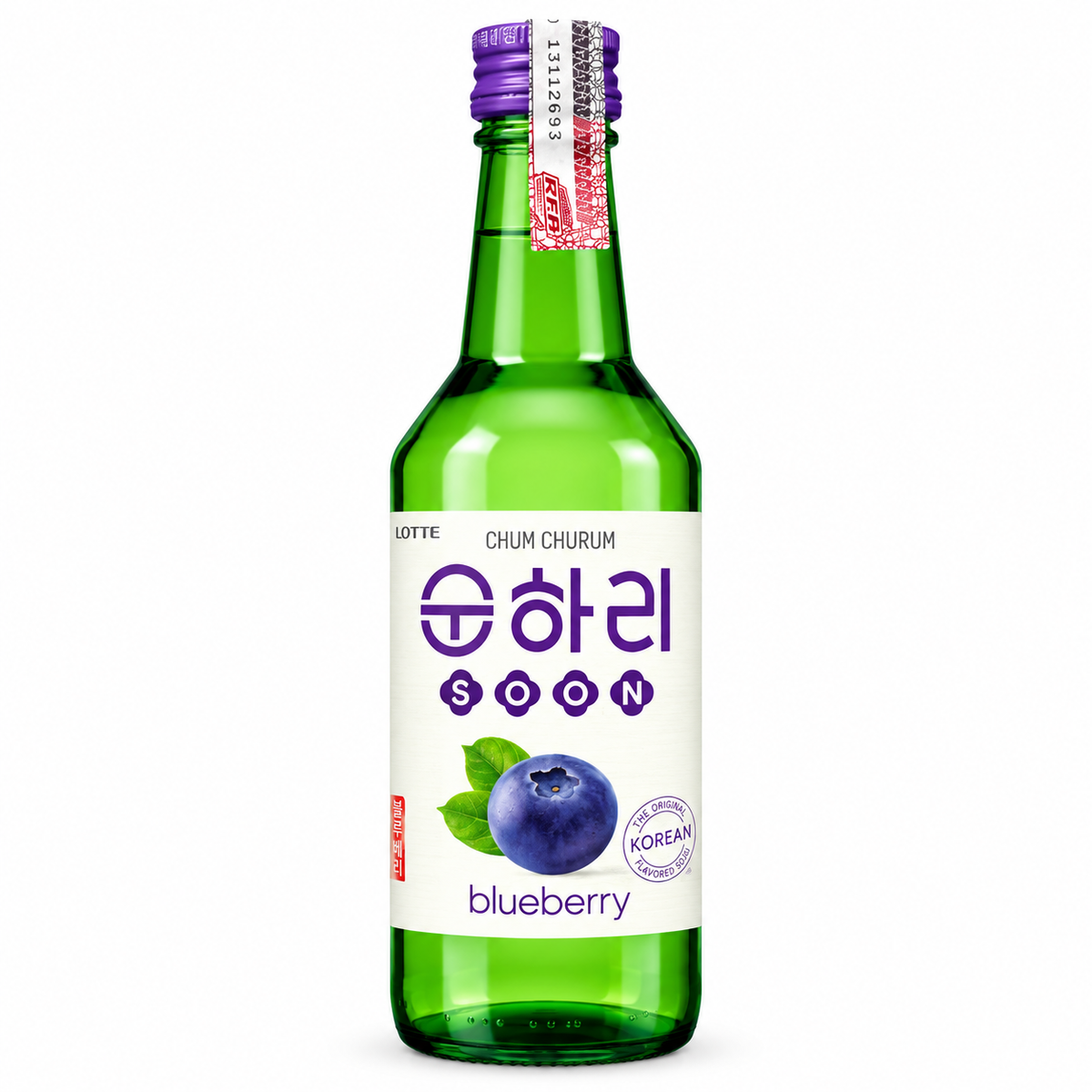 Bebida Coreana Soju Chum Churum Blueberry 360ml - Lotte
