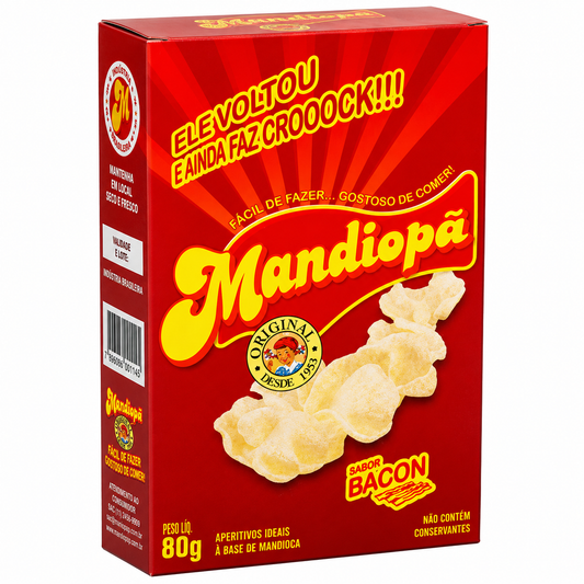 Salgadinho Sabor Bacon 80g Mandiopã