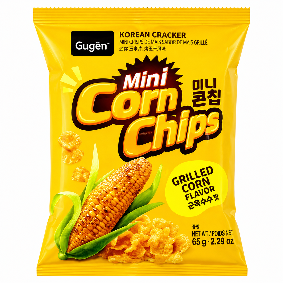 Salgadinho Mini Corn Chips Grelhado 65g - Gugen