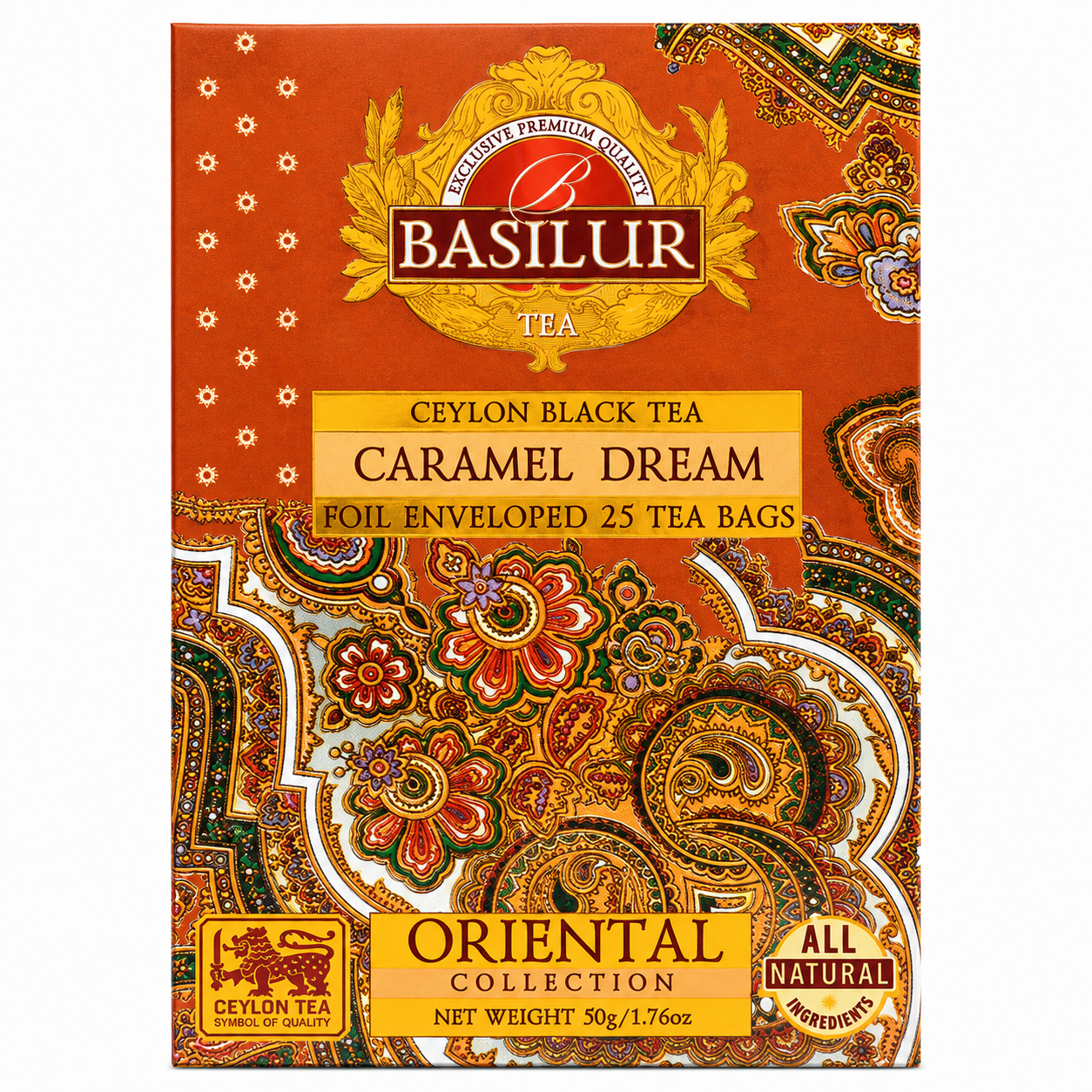 Chá Preto Oriental Sonho de Caramelo 50g Basilur