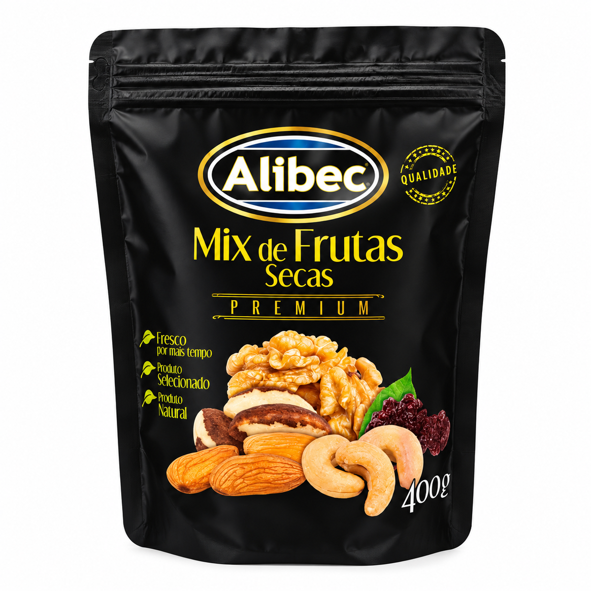 Mix de Frutas Secas Premium 400g Alibec
