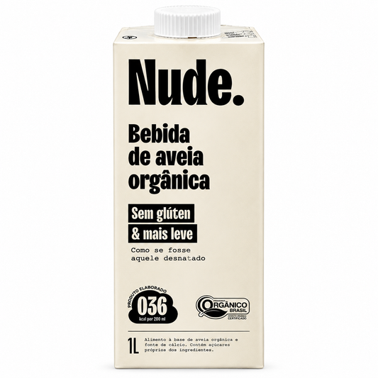 Bebida de Aveia Orgânica Desnatado 1L Nude