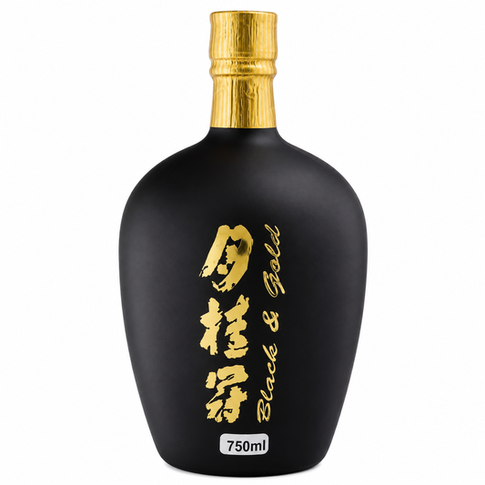 Sake Junmai Black & Gold 750ml - Gekkeikan