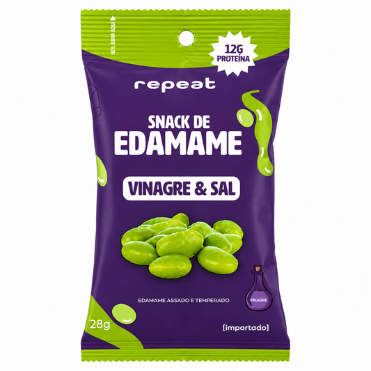 Snack de Edamame Vinagre e Sal 28g Repeat