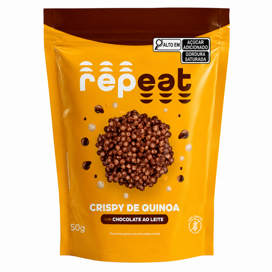 Crispy de Quinoa com Chocolate ao Leite 50g - Repeat