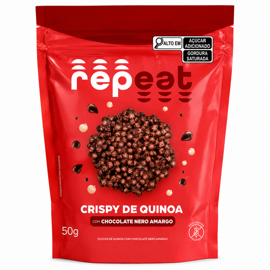 Crispy de Quinoa com Chocolate Meio Amargo 50g - Repeat