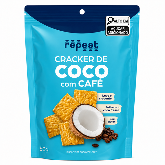 Cracker Coco e Café 50g Repeat