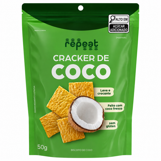 Cracker de Coco Original 50g Repeat
