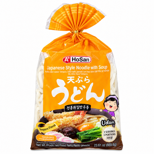 Macarrão Udon J-Basket Hosan Pré-cozido com Molho de Tempura 669,6g