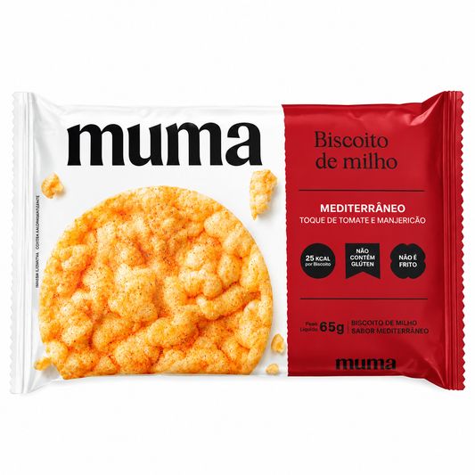 Biscoito de Milho Zero Glúten Tomate e Manjericão Muma Empório Daruma 65g