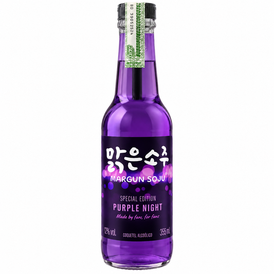 Soju Margun Purple Night 355ml - Bebida Alcoólica Premium