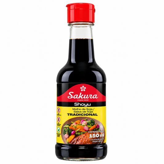 Molho de Soja Shoyu Tradicional 150ml - Sakura