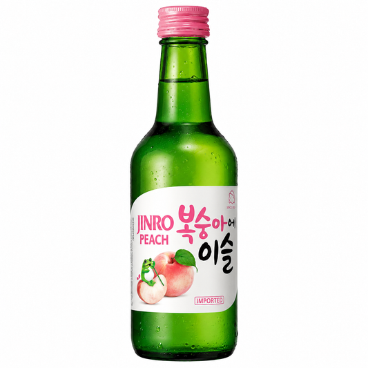 Bebida Coreana Soju Sabor Pêssego 360ml Jinro Peach