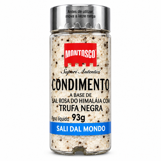 Sal Rosa Fino Do Himalaia Com Trufa Negra 93g Montosco