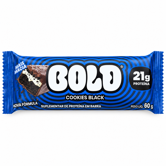 BARRA PROTEINA COOKIES BLACK 60G BOLD