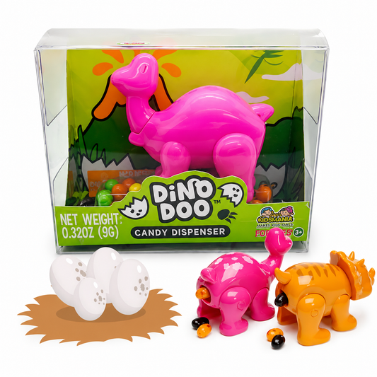 Bala com Mini Dispenser Dino Doo 9g - Candy