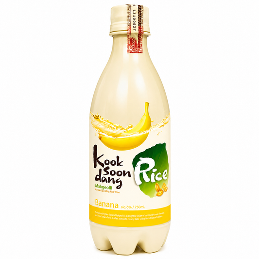 Coquetel Alcoólico Coreano Makgeolli Sabor Banana 750ml Kook Soon Dang