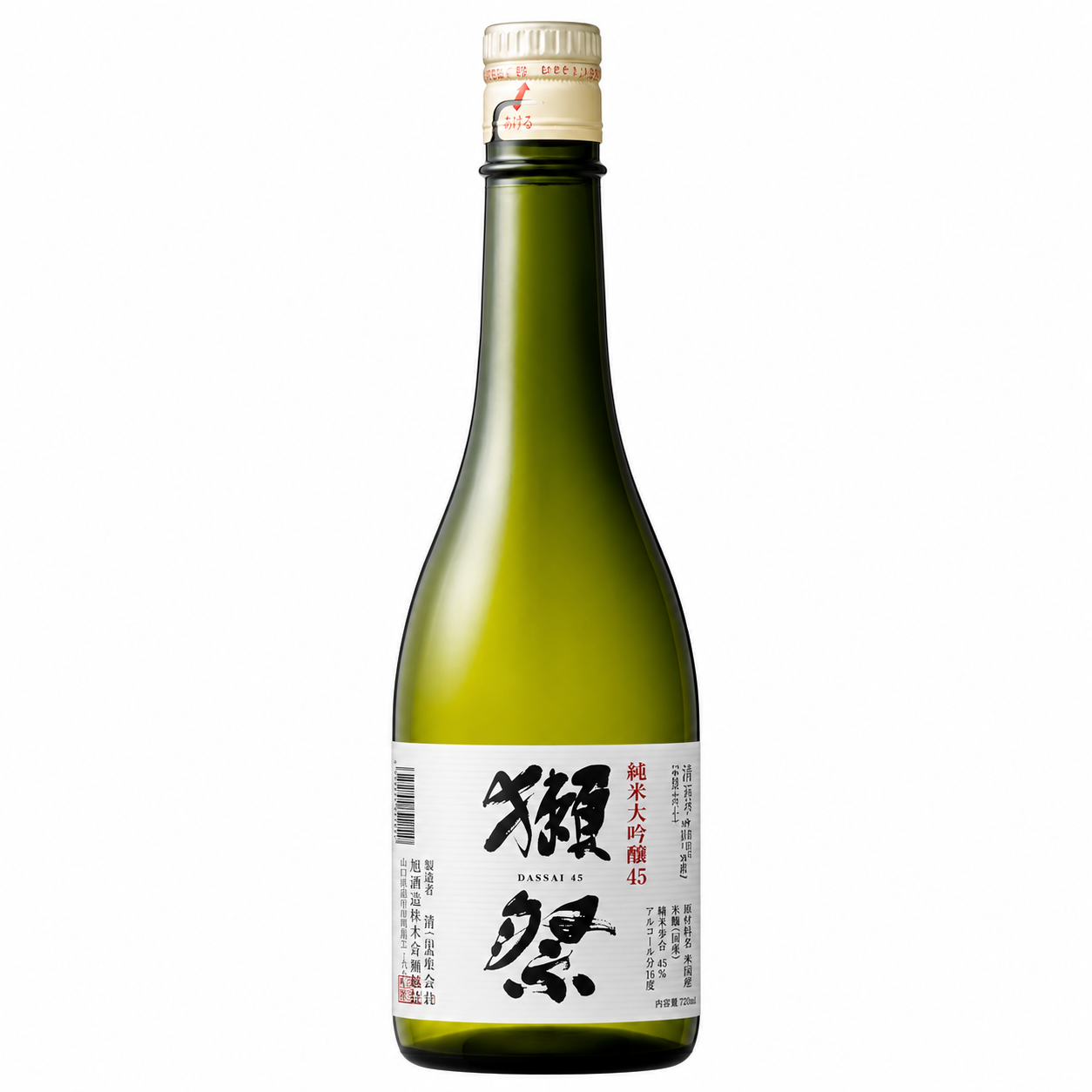 Sake Dassai 45 JunmaiDaiginjo 720ml Asahi Shuzo