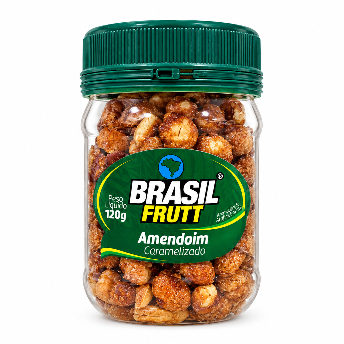 AMENDOIM CARAMELIZADO POTE 120G BRASIL FRUTT