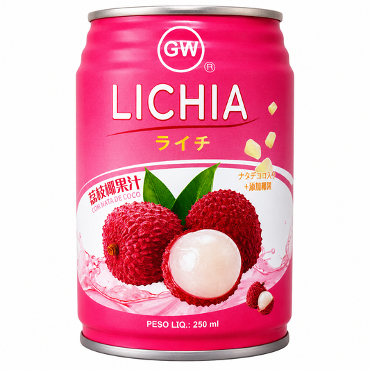 Suco de Lichia com Nata de Coco 250ml GW