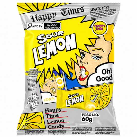 Bala Sour Lemon 60g Happy Time