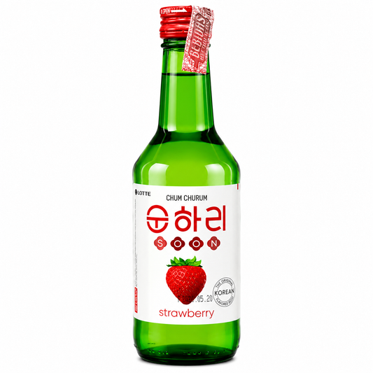 Bebida Coreana Soju Chum Churum Morango 360ml - Lotte