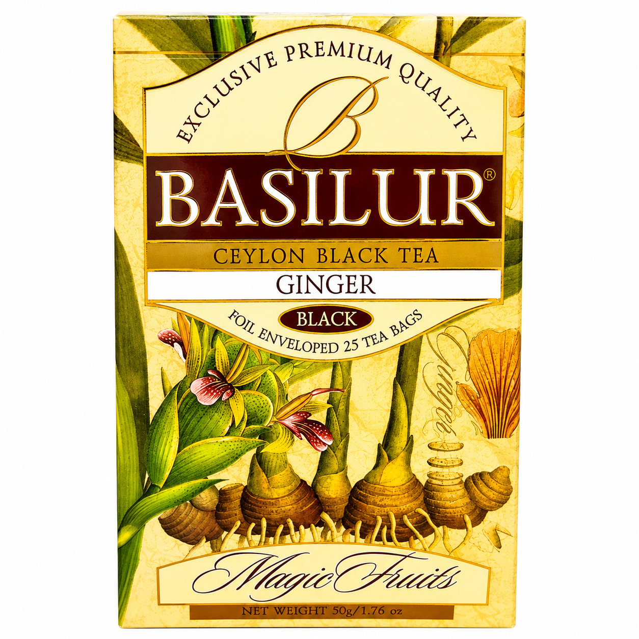 CHA PRETO DO CEILAO GINGER 50G BASILUR