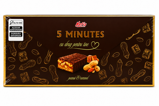 BOMBOM RECHEADO COM CARAMELO E AMENDOIM 125G NEFIS