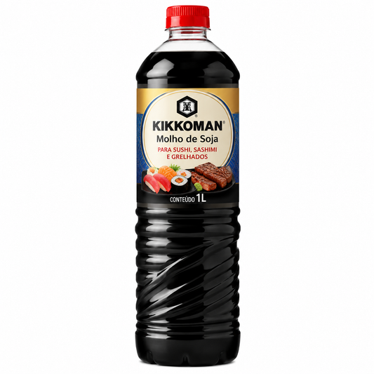 Molho de Soja para Sushi Sashimi e Grelhados 1L Kikkoman