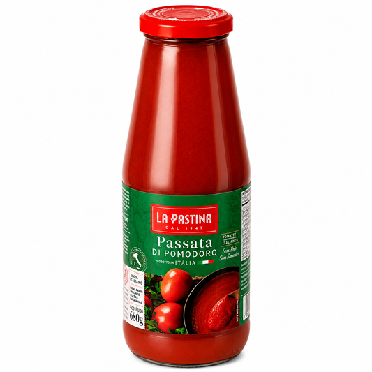 Passata de Tomate La Pastina 680g 100% Italiana Sem Glúten