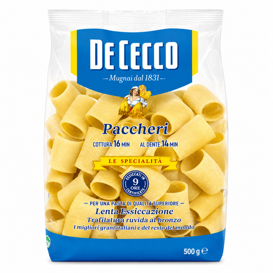 MACARRAO PACCHERI 500G DE CECCO